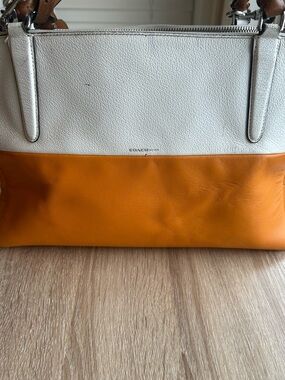 Coach Limited Edition Borough Bag Mandarin & White